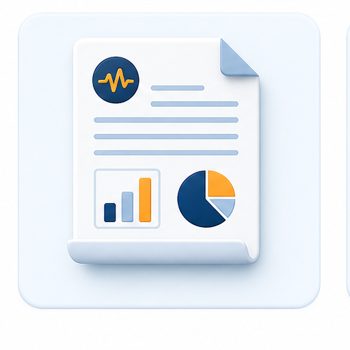 Generated medical report icon